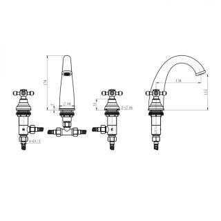 Смеситель для раковины Boheme Satine хром 277-ST